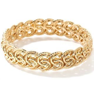 167 898 technibond technibond diamond cut rosette link bangle bracelet