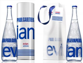 Evian 2009 Limited Edition Collectible bottle desiged by Jean Paul
