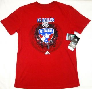 MLS Dallas Team Seal Youth Adidas T Shirt Jersey