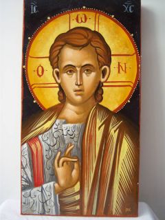 Emmanuel Hand Painted Greek Orthodox Icon