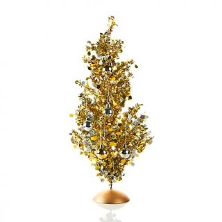 187 271 colin cowie colin cowie 2 pre lit tinsel tabletop christmas