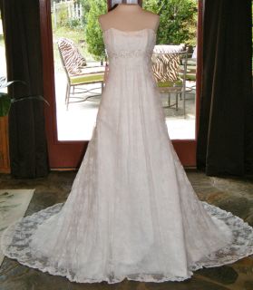 49 EN VOGUE EXCLUSIVES 3986 wedding gown 8 IVORY SILVER $799