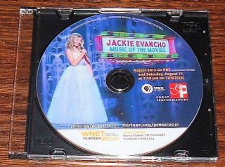 JACKIE EVANCHO MUSIC OF THE MOVIES 2012 PBS SPECIAL CONCERT RARE PRESS