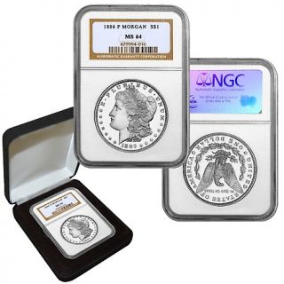 203 992 coin collector 1886 ms64 ngc p mint morgan silver dollar