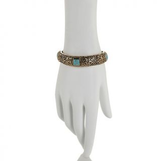 Studio Barse Turquoise Bronze 7 Stretch Bracelet