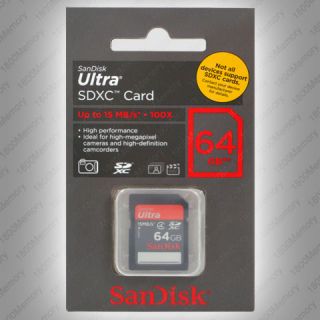 Genuine SanDisk 64GB Ultra SDXC SDHC SD Memory Card II