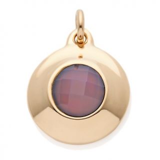 194 682 technibond round faceted chalcedony frame pendant rating be