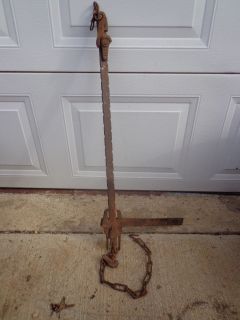 Antique Walk Along Wire Fence Stretcher Barbed Wire Tool