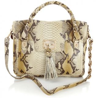 200 691 elliott lucca cordoba leather flap tote with tassel note