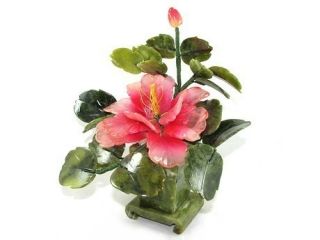 Feng Shui Jade Peony Flower Plant Attract Love