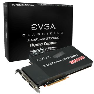 EVGA GeForce GTX 580 Classified Ultra Hydro Copper 3072MB 03G P3 1597