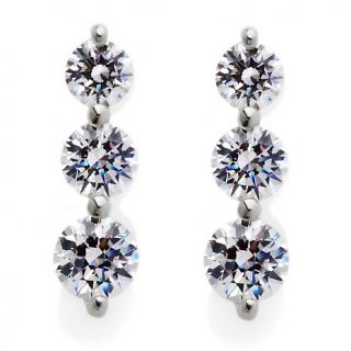 193 549 absolute 2 20ct absolute graduated round stone drop earrings