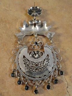 sterling silver oaxacan earrings signed federico jimenez these