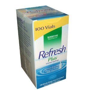 REFRESH Plus Lubricant Eye Drops 100 Single Vials Lasik