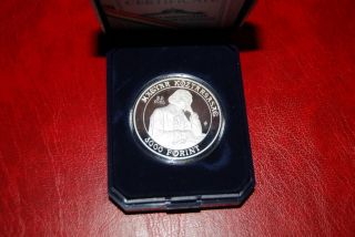 3000 Forint Liszt Ferenc Hungary Silver Coin PP 3 000