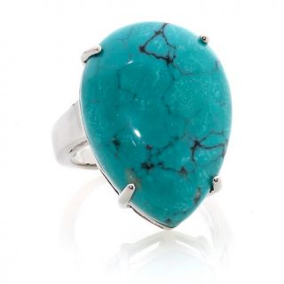 216 943 sterling silver pear shaped turquoise ring rating be the first