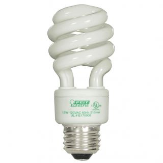 Feit Electric ESL13T D 4 Feit 13W Daylight Mini Twist Light Bulbs 4
