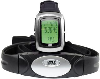 PHRM26 Pyle Speed Distance Heart Rate Monitor Watch