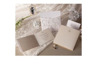 Sample Set Wedding Invitation Card Envelope Seal W1101