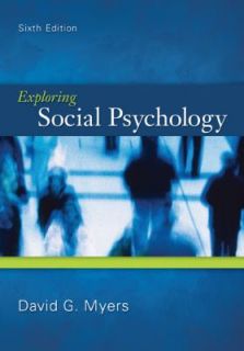 Exploring Social Psychology by David G Myers 2011 Paperback David G