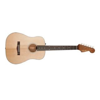 Fender Newporter Mini Acoustic Guitar Rosewood Natural New