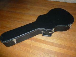 1967 Fender Malibu Acoustic Hard Case Black w Orange Victoria Made