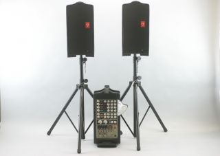 Fender Passport Deluxe PD 250 Portable PA System with 2 Monitor Stands