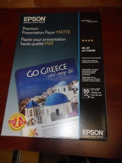 Epson 13x19 Premium Presentation Paper Matte 50SHEETS