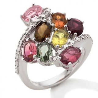 Colleen Lopez 3.84ct Colors of Tourmaline Sterling Silver Ring