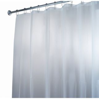 InterDesign Eva Frost Extra Long Chlorine Free Shower Curtain Liner in