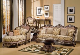  Chaise Lounge Traditional Living Room Furniture Set HD 1682