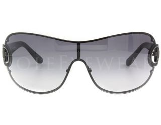 NEW Salvatore Ferragamo SF 111 035 Black Grey 67mm Sunglasses
