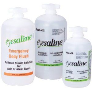 eye wash saline solution refill fend all 16 oz one bottle only