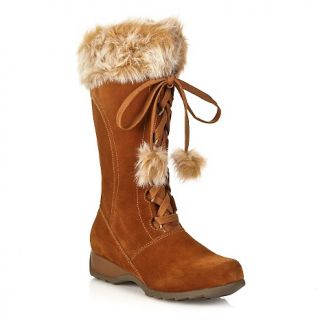   suede tall boot with pom poms d 20121102122403383~203283_242