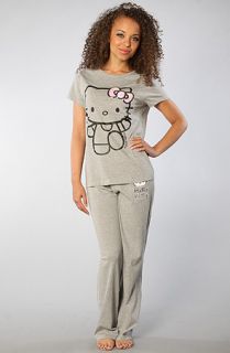 Hello Kitty Intimates The Sequined Bow Pajamas in Heather Gray