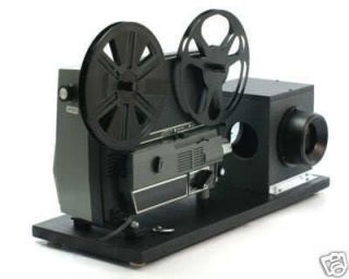 Movie Film Projector, Telecine Video Transfer, Dual 8, Reg.8 and Super