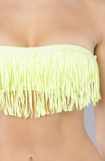 Space The Dolly Bandeau in Citrus Green