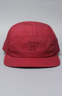 HUF The Small H Cinch Volley Hat in Wine