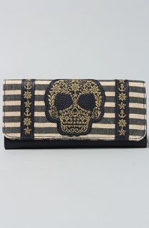 Loungefly The Heavy Woven Canvas Skull Wallet