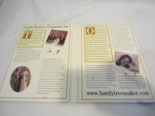 Broderbund Family Tree Maker Archives Companion Set CDs