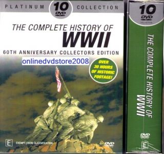 COMPLETE HISTORY WWII 60TH ANNIVERSARY WAR (10 DVD BOXSET) NEW