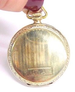  Vintage Pocket Watch with 20 Year Fahys Green Gold Filled Case