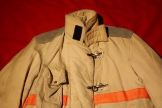 janesville firefighter turnout coat size lg white