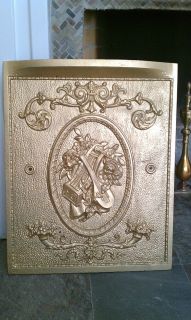 Restored Victorian Cast Iron Fireplace Cover