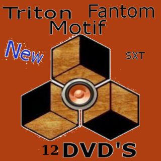 Triton Fantom Motif Reason Refills All Sounds 12 DVDS