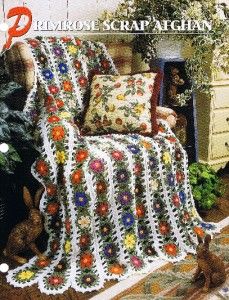 Primrose Scrap Annies Attic Crochet Afghan Pattern Instructions