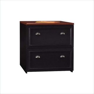 Bush Furniture Fairview 2 Drawer Lateral Wood File Cabinet in Antique