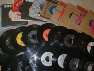 Lot of 45 RPM Records oldies But Goodies Oldie Carry Case 49 Records