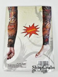 New Dice Heart Skull Black Rose Skull Fake Tattoo Sleve Sleeve Leg Arm