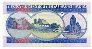 falkland islands 1990 50 pounds crisp unc